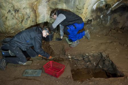 Archeologický výzkum v Kateřinské jeskyni, léto 2023